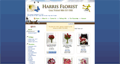 Desktop Screenshot of harrisflorist.net